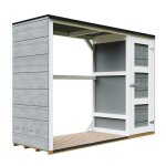 Abri  bches extrieur - 75 x 217 x h159 cm - abri  outils et bches - 109 m + 0. 53 m - timbela ...