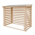 Abri  bches - l146xl232xh199 cm / 2. 63 m2 - abri de stockage du bois et range bches extrieur - timbela ...