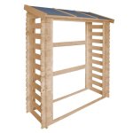 Abri  bches - l86xl184xh200 cm / 0. 9 m2 - abri de stockage du bois et range bches extrieur - timbela ...