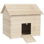 Abri pour canards - maison pour canards - pawhut - toit ouvrant ventilation et porte - rampe - 100 x ...