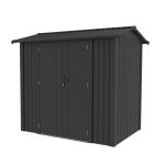 Abri ext�rieur en m�tal gardiun spree 41 m2 232x176x212 cm acier avec fen�tre lat�rale et double porte ...