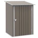 Abri de jardin 1m outsunny remise pour outils - cabanon porte verrouillable - dim. 1l x 103l x 16h m ...