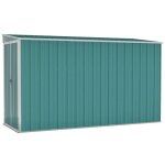 Abri de jardin - armoire dext�rieur - mural vert 118x288x178 cm acier galvanis� zlh?825766345