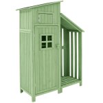 Abri de jardin en bois - 124x46x174 cm - cabanon de rangement jardin exterieurconvient �galement pour ...