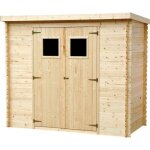 Abri de jardin en bois 2. 63 m² timbela - ep. 19 mm - 239x142 cm - plancher non inclus - timbela m310 ... Abri de jardin en bois 2. 63 m² timbela - ep. 19 mm - 239x142 cm - plancher non inclus - timbela m310 ...