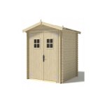 Abri de jardin en bois - 4m2 - 2x2m - ep. 19mm - couleur: naturel - dom565 Abri de jardin en bois - 4m2 - 2x2m - ep. 19mm - couleur: naturel - dom565