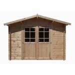 Abri de jardin - bois naturel - 298x298cm - pica du nord - 28mm - 7. 5m de stockage