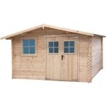 Abri de jardin en bois brut ep 28mm surface utile 9. 9m² int021 Abri de jardin en bois brut ep 28mm surface utile 9. 9m² int021