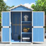 Abri de jardin en bois Écologique bleu - résistant intempéries sans entretien - rangement outils terrasse ... Abri de jardin en bois Écologique bleu - résistant intempéries sans entretien - rangement outils terrasse ...