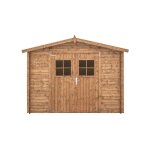 Abri de jardin - gartflex - int044 - bois trait� - 19 mm - surface utile 7. 62 m�