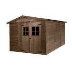 Abri de jardin en bois trait� ep 19mm surface utile 8. 29m� int007