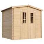 Abri de jardin en bois avec sol trait - stockage extrieur i236xl226xh218 cm / 4. 33 m2 petit abri  ...