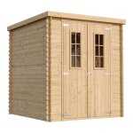 Abri de jardin en bois - stockage extrieur l204xl204xh200 cm / 3. 53 m2 - petit abri  outils local ...