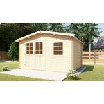 Abri de jardin embot en bois brut - metz - dimensions extrieures 390240 cmpaisseur de paroi 28mm ...