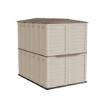 Abri de jardin extérieur 5500l beige - cabanon de jardin en polypropylène 151x208x200 - rangement outils ... Abri de jardin extérieur 5500l beige - cabanon de jardin en polypropylène 151x208x200 - rangement outils ...