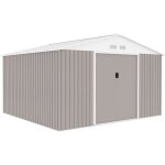 Abri de jardin en métal 1085 m² - 340 x 319 x 210 cm - jupiter - kit dancrage inclus 2 portes coulissantes ... Abri de jardin en métal 1085 m² - 340 x 319 x 210 cm - jupiter - kit dancrage inclus 2 portes coulissantes ...
