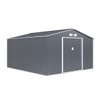 Abri de jardin en métal 1299 m² - 340 x 382 x 210 cm - neptune - kit dancrage inclus 2 portes coulissantes ... Abri de jardin en métal 1299 m² - 340 x 382 x 210 cm - neptune - kit dancrage inclus 2 portes coulissantes ...