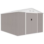 Abri de jardin en métal 884 m² - 277 x 319 x 202 cm - uranus - kit dancrage inclus 2 portes coulissantes ... Abri de jardin en métal 884 m² - 277 x 319 x 202 cm - uranus - kit dancrage inclus 2 portes coulissantes ...