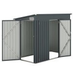 Abri de jardin mtal - relax4life - toit inclin - fentres daration - portes verrouillages - abri  ...
