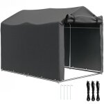 Abri de jardin - outsunny - impermable et rsistant aux uv - cadre en mtal - pour vlo moto outils ...