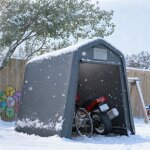 Abri de jardin pas cher pe 78 m� tente de stockage 213x366x225 cm abri de jardin �tanche avec volet roulant ...