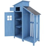 Abri de jardin - remise pour outils - 124x46x174cm - toit imperméable et durable - bois de qualité - ... Abri de jardin - remise pour outils - 124x46x174cm - toit imperméable et durable - bois de qualité - ...