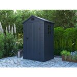 Abri de jardin en rsine gris anthracite 139 m - cesio