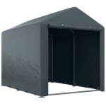 Abri de jardin tente de stockage portable abri de vlo garage pour extrieur avec cadre en acier galvanis ...