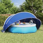 Abri de piscine vidaxl d�me de piscine bleu 430 x 430 x 210 cm