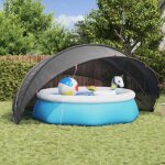 Abri de piscine vidaxl d�me de piscine noir 500 x 500 x 236 cm