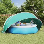 Abri de piscine vidaxl d�me de piscine vert 430 x 430 x 210 cm