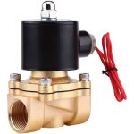 Ac 220v 3 / 4 - inch vanne lectromagntique lectrique lectrovanne normalement ferme en alliage de ...
