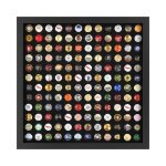 Acaza champagne capsules verzamelkader - 144 stuks - champagne capsules opbergen - 50 x 50 x 3. 30 cm ...