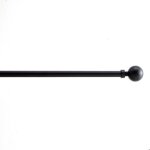 Acaza lange gordijnroede - uitschuifbare gordijn rail - stang van 90 - 170 cm - zwart Acaza lange gordijnroede - uitschuifbare gordijn rail - stang van 90 - 170 cm - zwart