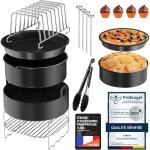 Accessoires air fryer 15 pièces - accessoires ronds xl pour cosori 47l moulinex 42l - avec livre de recettes ... Accessoires air fryer 15 pièces - accessoires ronds xl pour cosori 47l moulinex 42l - avec livre de recettes ...