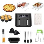 Accessoires air fryer pour ninja air fryer af500eu af400eu af300eu stack xl sl 400eu 2024 12 pc accessoires ...