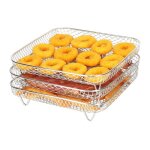 Accessoires airfryer pour cosori carré en acier inoxydable 304 de 20 cm Accessoires airfryer pour cosori carré en acier inoxydable 304 de 20 cm
