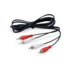 Accessoires pour cable equip - 147094 - cable audio 2 x rca / 2 x rca male vers male noir 25 m