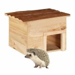 Abri pour hrisson - relaxdays - 10031017 - bois de pin - 27x32x225 cm - 19 kg