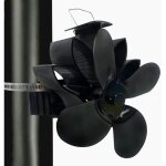 Accessoire de cheminée et poêle ventilateur de cheminée à 4 pales avec 2 pinces tuyau déchappement en ... Accessoire de cheminée et poêle ventilateur de cheminée à 4 pales avec 2 pinces tuyau déchappement en ...