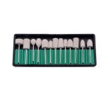 Accessoires - coffret 13 embouts de ponceuses feutre de laine pour polissage - - ocibel
