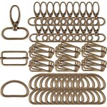 Accessoires couture - 60 pcs boucle sac boucle en métal - anneaux de d et boucle - pour sacs à main sangle ... Accessoires couture - 60 pcs boucle sac boucle en métal - anneaux de d et boucle - pour sacs à main sangle ...