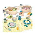 Accessoire cuisine enfant bois jouets de cuisine en bois pour enfants casseroles et poles dinette en ...
