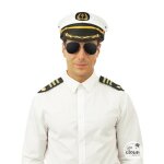 Accessoires d�guisement - ptit clown - capitaine de b�teau - adulte - mixte - blanc