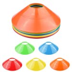 Accessoires entra�nement sport - 1 lot c�nes ronds support chapeau disques 5 couleurs - convient pour ...
