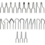 Accessoire pour graveur kit de 23 pointes pyrogravure embouts rglables en alliage nickel - chrome yyv ...