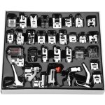 Accessoire machine  coudre - kit 32pcs - pieds presseurs - brother / singer - argent