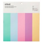 10 papiers cartonnés autocollants couleurs pastel 33 x 33 cm - cricut 10 papiers cartonnés autocollants couleurs pastel 33 x 33 cm - cricut