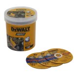 Disques abrasifs - dewalt - dt20540 - qz - bote de 100 - 125 mm x 1 mm - oxyde daluminium
