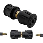 Accessoires nettoyeur haute pression connecteur double t�te karcher adaptateur tuyau. label